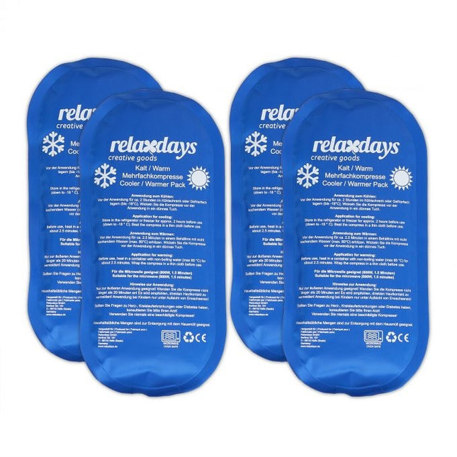 Kühlschranklampen oval 4er Set blau
