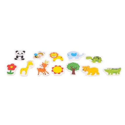 Aimants pour réfrigérateur - animaux 12 pièces 22615 