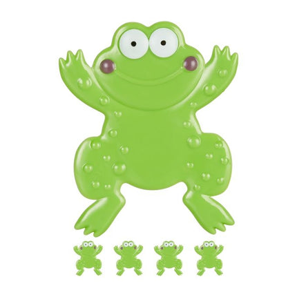 Frosch-Badezimmeraufkleber, 5er-Set