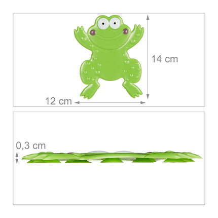 Frosch-Badezimmeraufkleber, 5er-Set