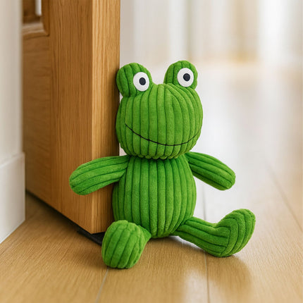 Frog Doorstop, Sand-Filled Cotton, Stable Floor Holder