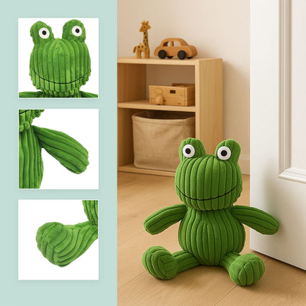 Frog Doorstop, Sand-Filled Cotton, Stable Floor Holder