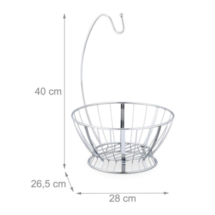 Fruit basket with banana holder
