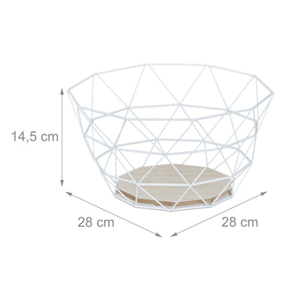 Fruit basket with lattice design