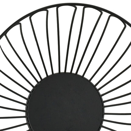 Coupe à fruits en métal noir