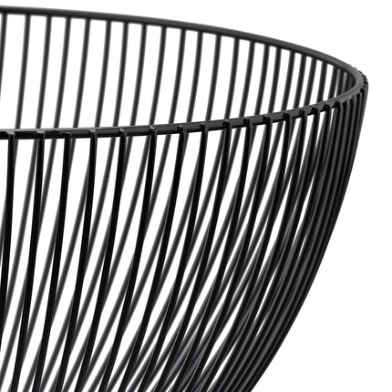 Fruit bowl in black metal