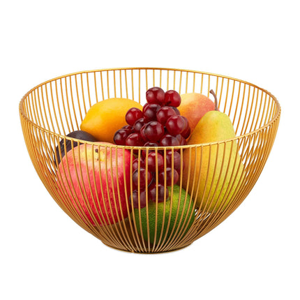 Coupe à fruits en métal doré