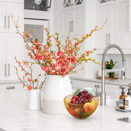 Coupe à fruits en métal doré