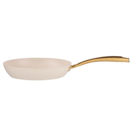 Frying Pan, 24 cm, Beige, Ceramic Coating, 1.5 L Capacity