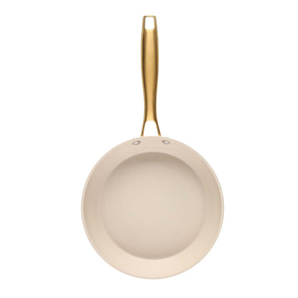 Frying Pan, 24 cm, Beige, Ceramic Coating, 1.5 L Capacity