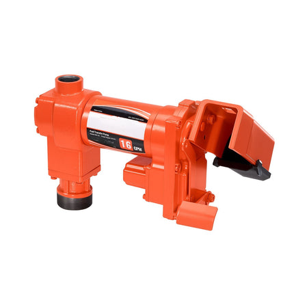 Fuel Transfer Pump, 12V DC 16 GPM With Manual Nozzle