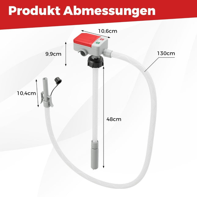 Kraftstoffumfüllpumpe mit Auto-Stopp-Sensor & 3 Adaptern