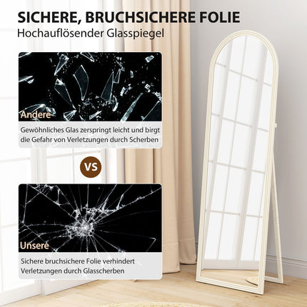 Ganzkörperspiegel, 50x160 cm, stehend, zur Wandmontage