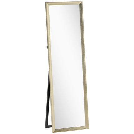 Full-Length Mirror, Flexible Placement, 160x50 cm, Gold