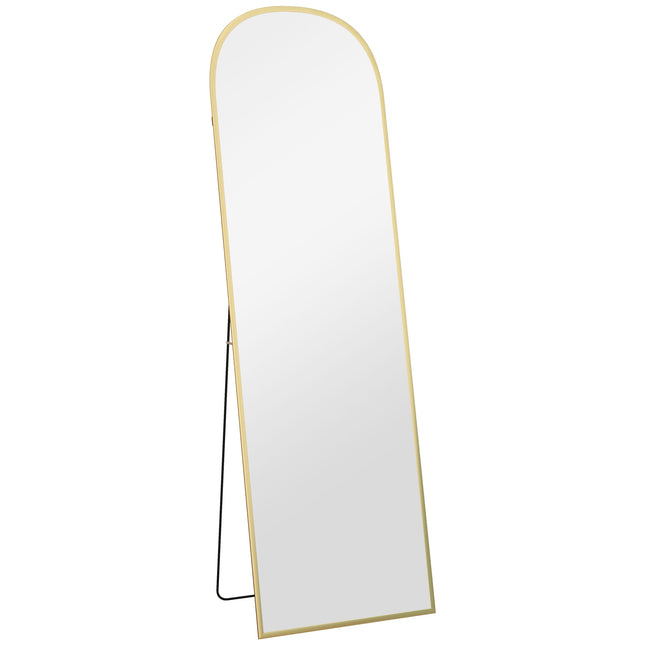 Ganzkörperspiegel, Gold, 50 x 170 cm, Aluminiumrahmen