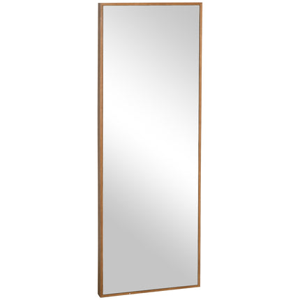 Wandspiegel 125x45 cm - Holzrahmen, naturfarben