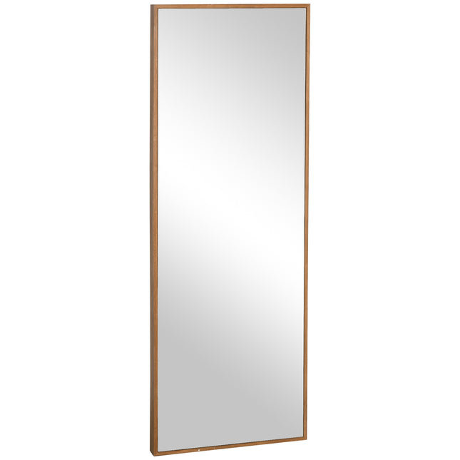 Wandspiegel 125x45 cm - Holzrahmen, naturfarben