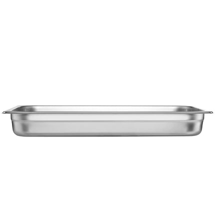 Full-Size Stainless Steel Steam Table Pans, 6-Pack, 2.5-In Deep