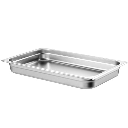 Full-Size Stainless Steel Steam Table Pans, 6-Pack, 2.5-In Deep
