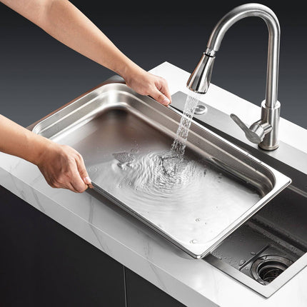 Full-Size Stainless Steel Steam Table Pans, 6-Pack, 2.5-In Deep