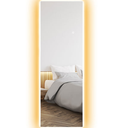 Standspiegel mit LED-Beleuchtung, Touch-Steuerung, 40x120 cm
