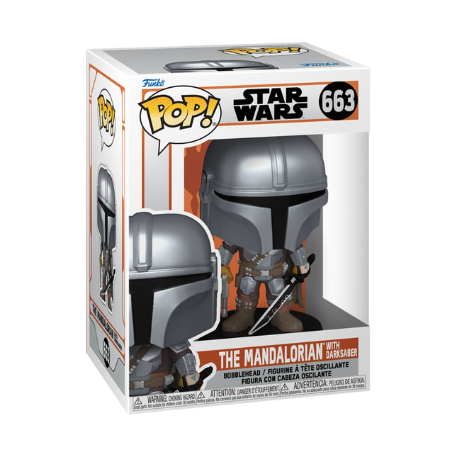 Funko Pop! vinylová figurka: The Mandalorian - Mando s Darksaberem