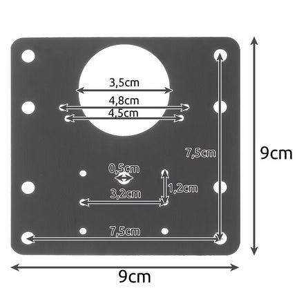 Furniture hinge - set of 4 pcs. Malatec 23032