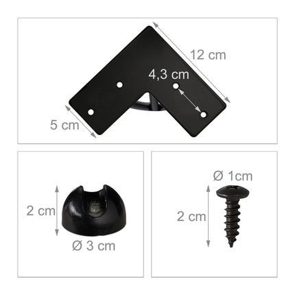 Meubelpoot haarspeld set van 4
