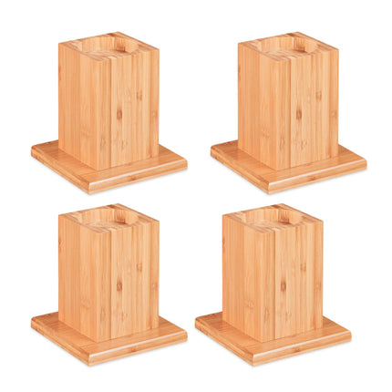 Furniture riser 4-tablet made of bamboo
