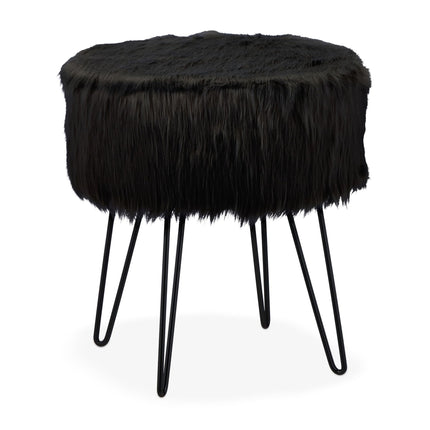 Palette de fourrure noire