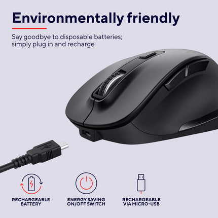 Fyda Kabellose Maus Eco Schwarz