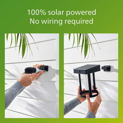 Fyve Wandleuchte abgewinkelt Solarzelle Ultra Effiziente LED 200lm Schwarz