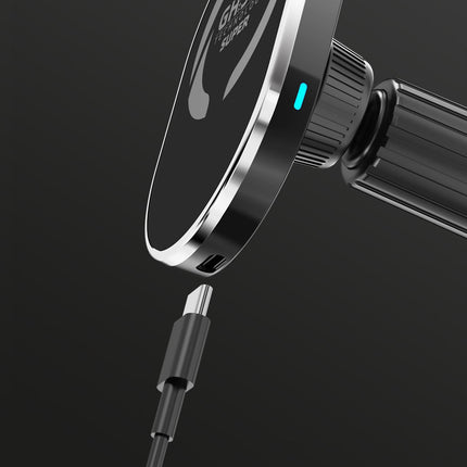 GHOSTSUPERMAGCH MagSafe car holder with wireless charging