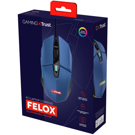 GXT 109B Felox podsvícená herní myš modrá