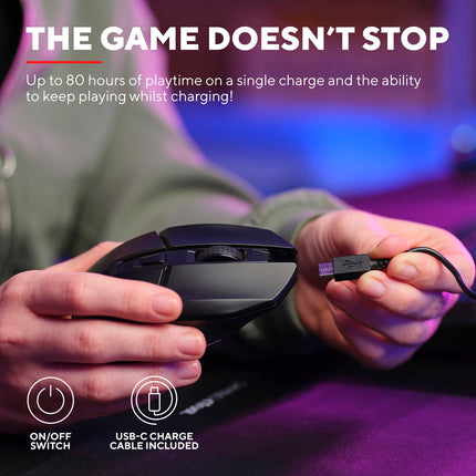 GXT 110 Felox Illuminated Kabellose Gaming-Maus Schwarz