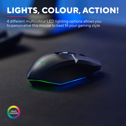 GXT 110 Felox Illuminated Kabellose Gaming-Maus Schwarz