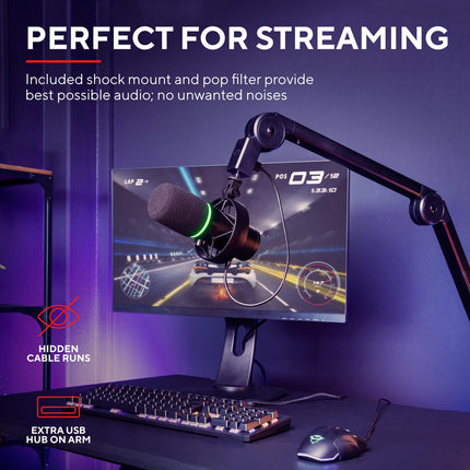 GXT 255+ Onyx Mikrofon &amp; Arm
