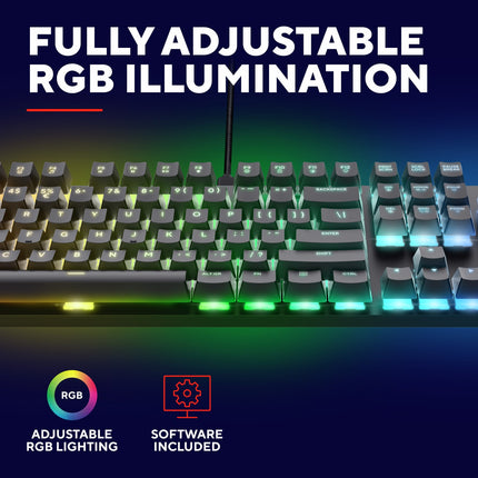 GXT 871 Zora mechanische Gaming-Tastatur, nordisches Layout