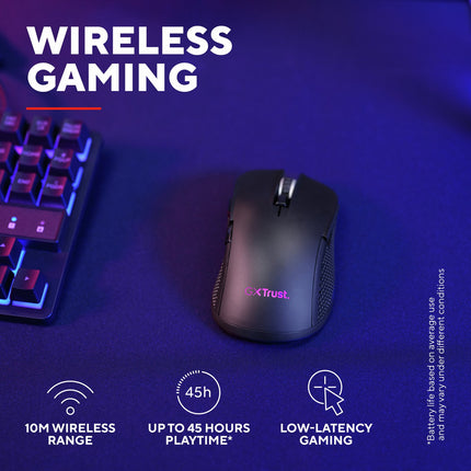GXT 931 Ybar kabellose Gaming-Maus Schwarz