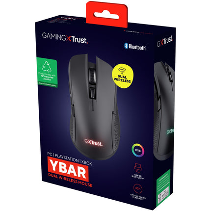 GXT 931 Ybar kabellose Gaming-Maus Schwarz