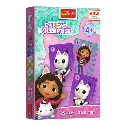 Gabby's Dollhouse Kartenspiel für Kinder, lustige Familienaktivität