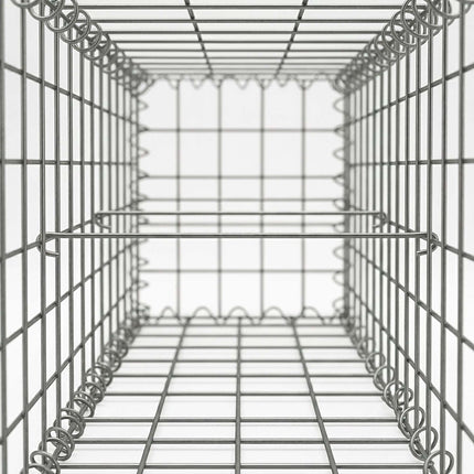 Gabionenkorb verzinkt, 200x30x100 cm, 3 Fächer