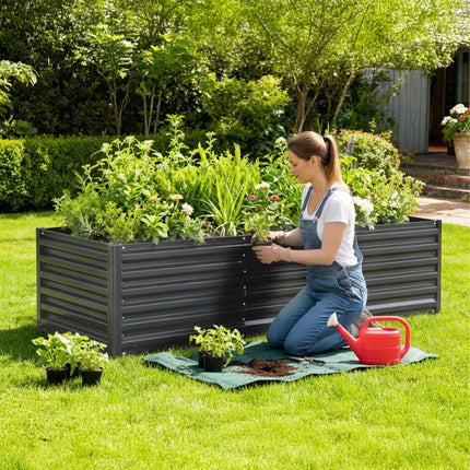 Galvanised Metal Raised Garden Bed – Optimal Drainage