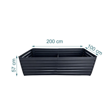 Galvanised Metal Raised Garden Bed – Optimal Drainage