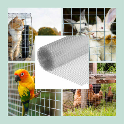 Galvanised Steel Aviary Mesh, 6.3mm, Weather-Resistant