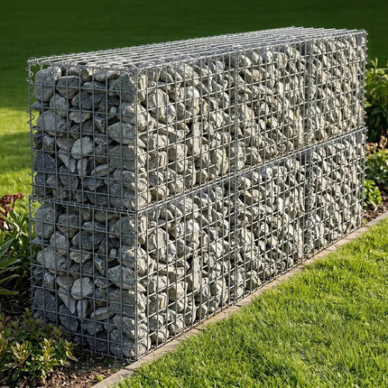 Galvanised Steel Gabion Basket, 100x50x50 cm