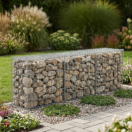 Galvanised Steel Gabion Basket, 100x50x50 cm