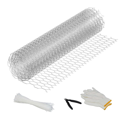 Galvanised Wire Mesh Fence, 15x25 mm, Cut to Size