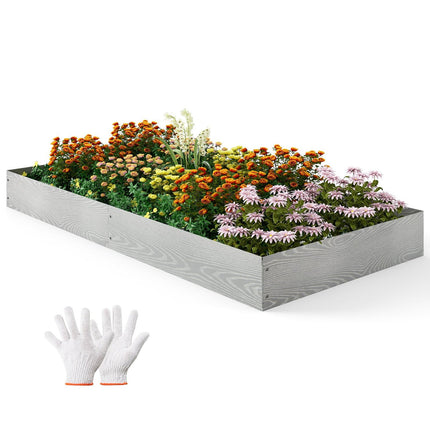 Galvanized Metal Garden Edging, 6 Panels, 600 cm