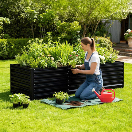 Galvanized Raised Garden Bed 57x180x90cm